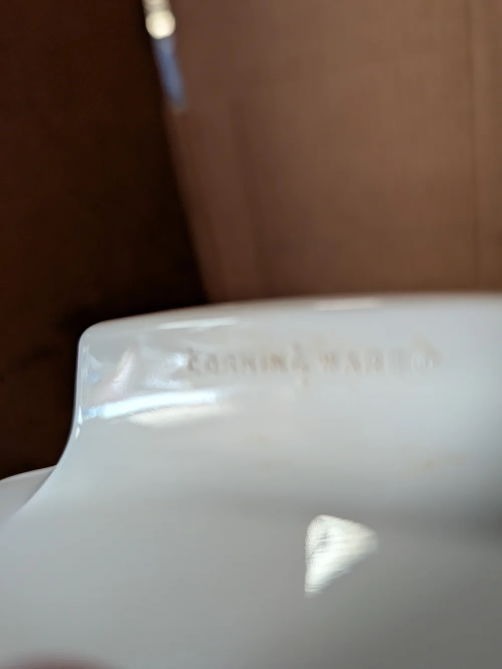 White Ceramic Floral Casserole Dish